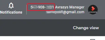 google ads account id